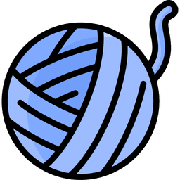 blue yarn icon