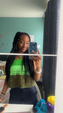 Halter Top with a Mesh Base thumbnail 3